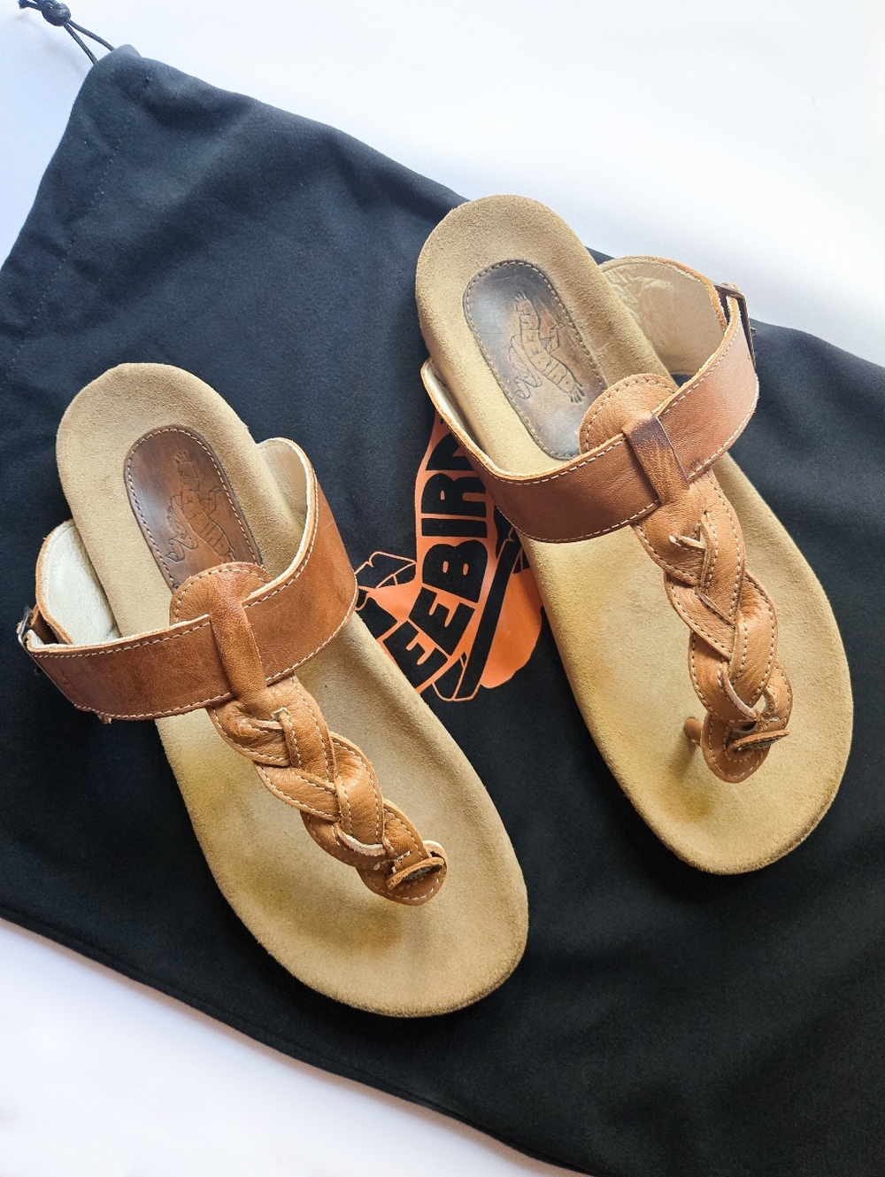 NIB Freebird Athena Sandals, Wheat Multi